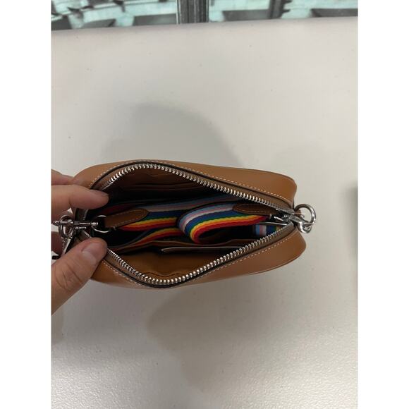 Coach CJ647 Mini Jamie Camera Bag Crossbody With Rainbow Print Chalk Multi - Picture 6 of 9